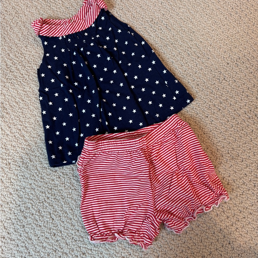 Carter's Stars and Stripes 🇺🇸 Matching Set 6 months